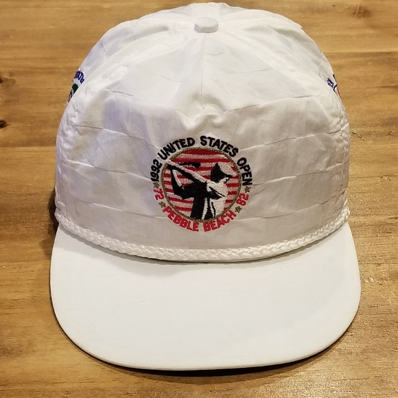 Vintage Pebble Beach US Open 1992 82 Hat Imperial Rope Nylon PGA Golf Made USA